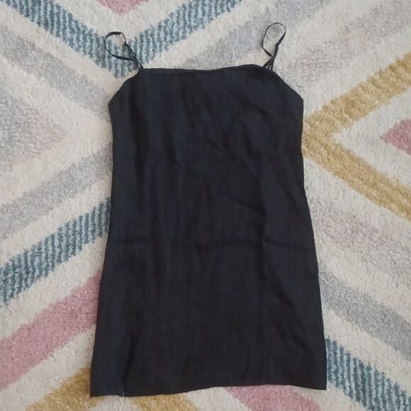 ZARA | Black | MINI DRESS WITH VENT - Picture 7 of 9